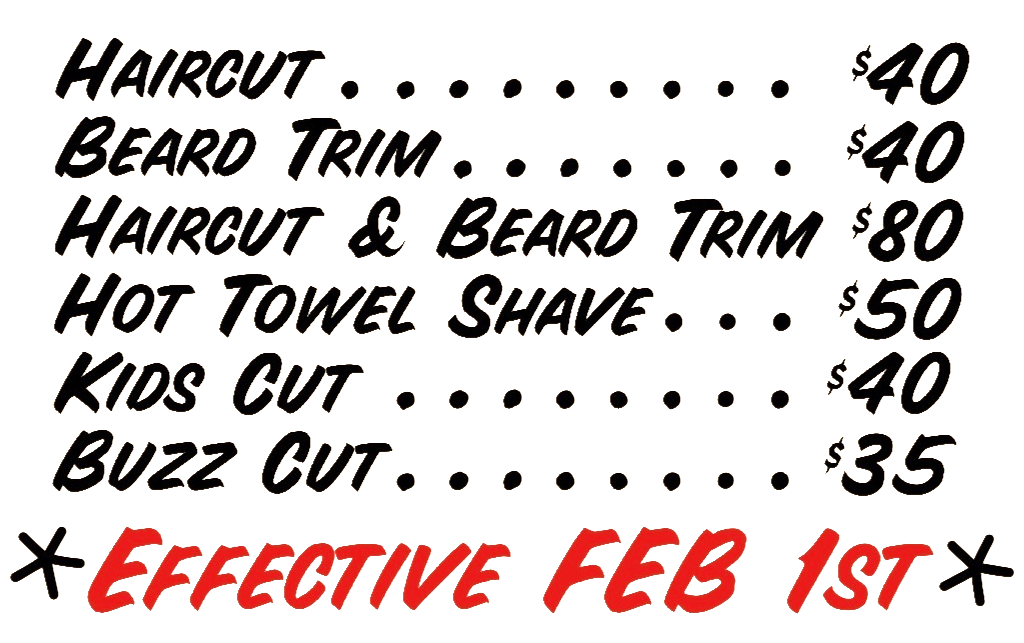 New pricing effective February 1st 2026